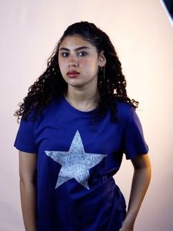 White Star Blue T-Shirt